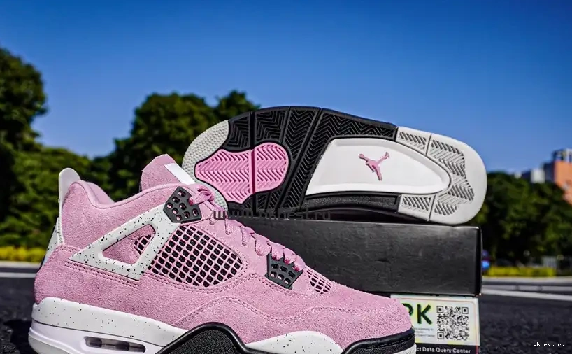 Jordan TO 4 READY PK RETAIL SHIP “Orchid” Air MATERIALS Jordan GOD 0504